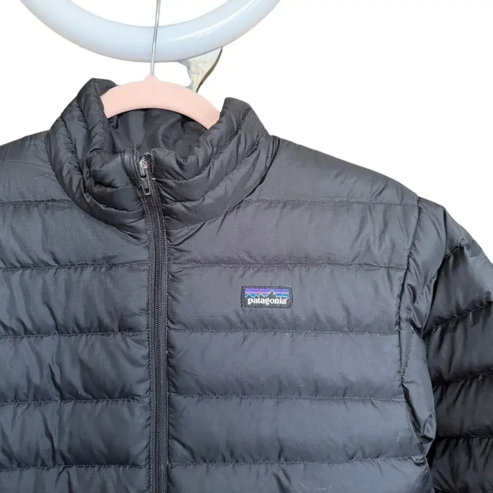 Patagonia‎ Boys Down Sweater Quilted Duckdown Jacket Size Large STY GB244 FA14